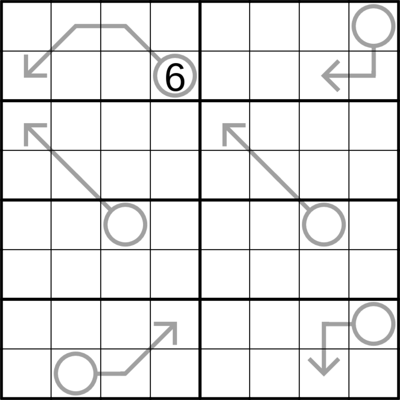 8x8 Sudoku puzzle &ldquo;Fletcher & Co.&rdquo; by Falk David